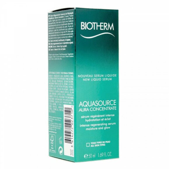 Biotherm Aquasource Aura Concentrate Intense Regenerating Serum 50ml Sealed - Picture 2 of 2